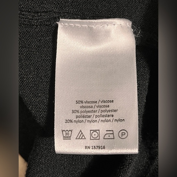 Isaac Mizrahi New York Black Long Sleeve Sweater Dress Small - Picture 8 of 8